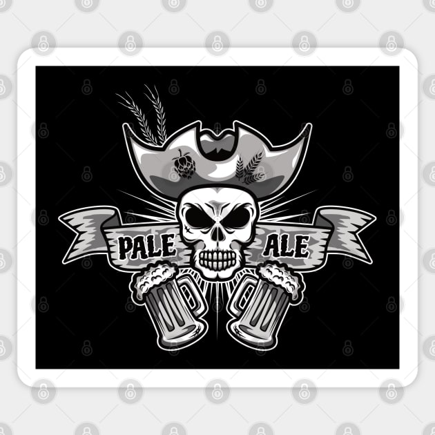 Pale Ale Pirate Sticker by dkdesigns27